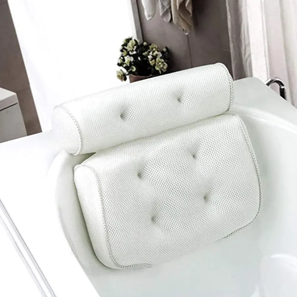 Non-Slip Bath Pillow with Suction Cups